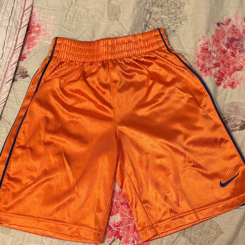 Nike Kids Bright Orange Athletic Shorts